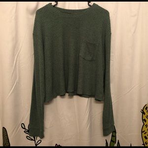 Wild Fable Waffle Knit Cropped Long Sleeve